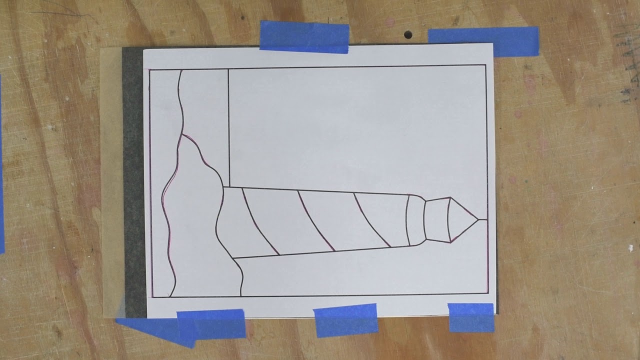 Sticky Back Pattern Paper for Stained Glass