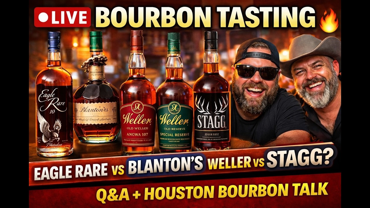 LIVE Bourbon Tasting: Eagle Rare vs Blanton’s vs Weller vs Stagg 🥃