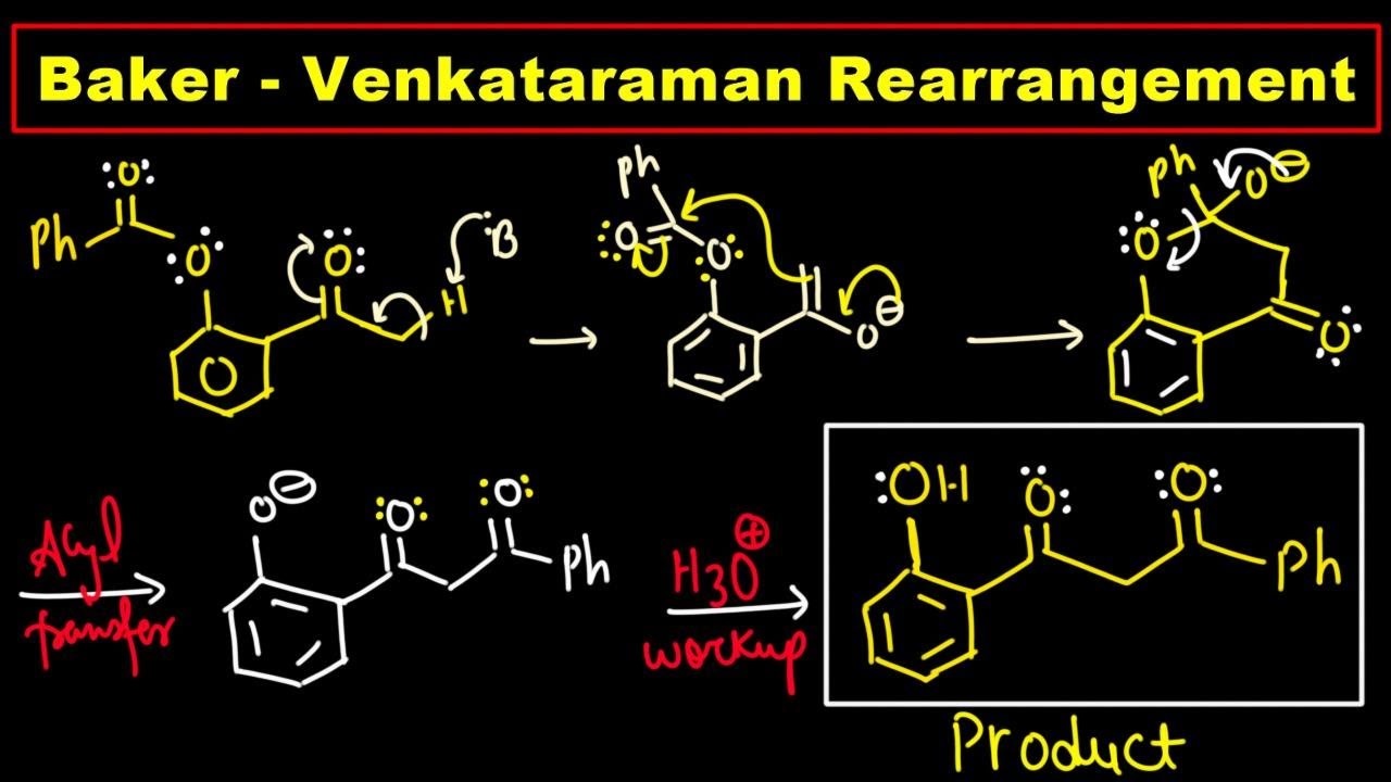 Baker - Venkataraman Rearrangement Detailed Reaction Mechanism  || Organic Named Reaction ||
