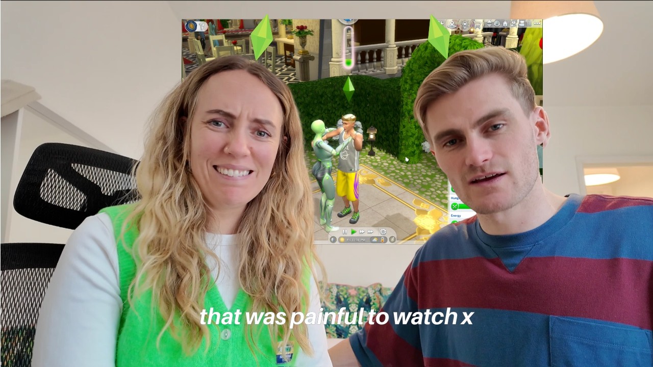 My boyfriend plays sims for the first time (hard watch)