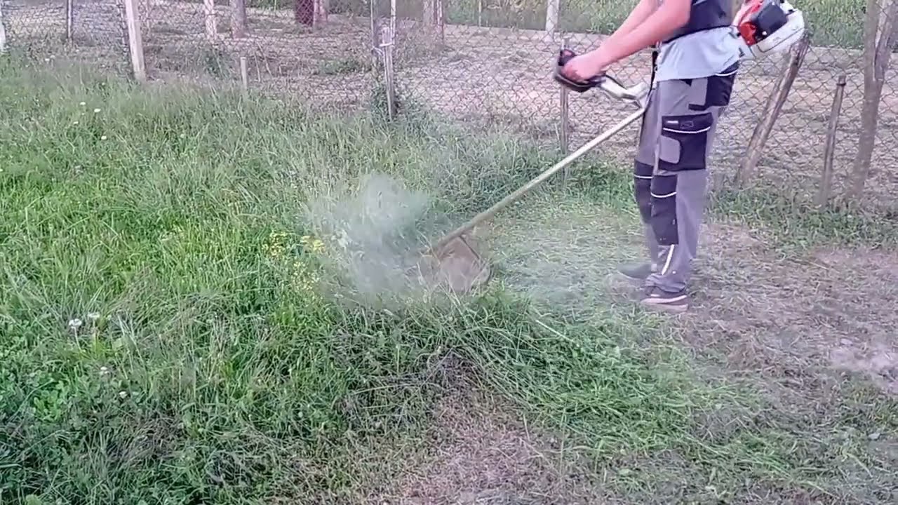MOWING WET GRASS WITH STIHL FS 261