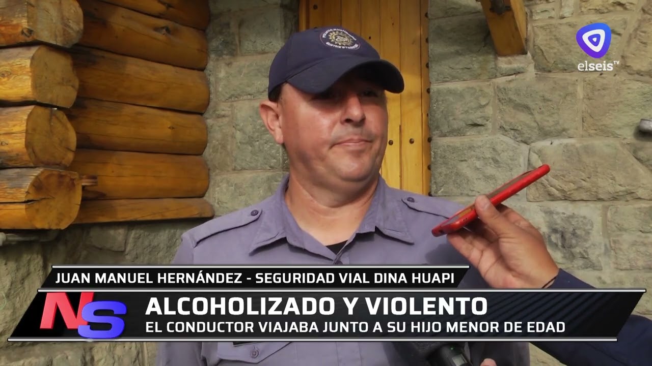 Circulaba con alcohol en sangre y reaccionó violentamente en el control