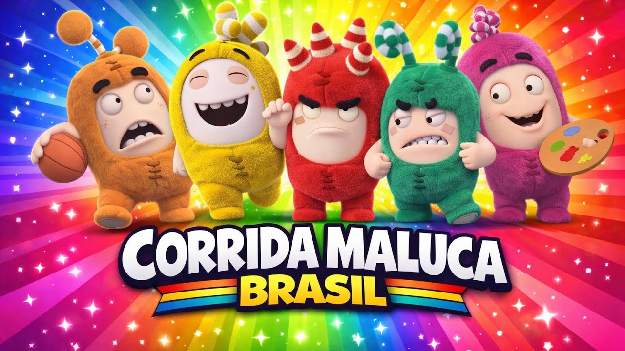 Oddbods Mega Run Challenge 😱 Corrida Maluca Brasil Gameplay