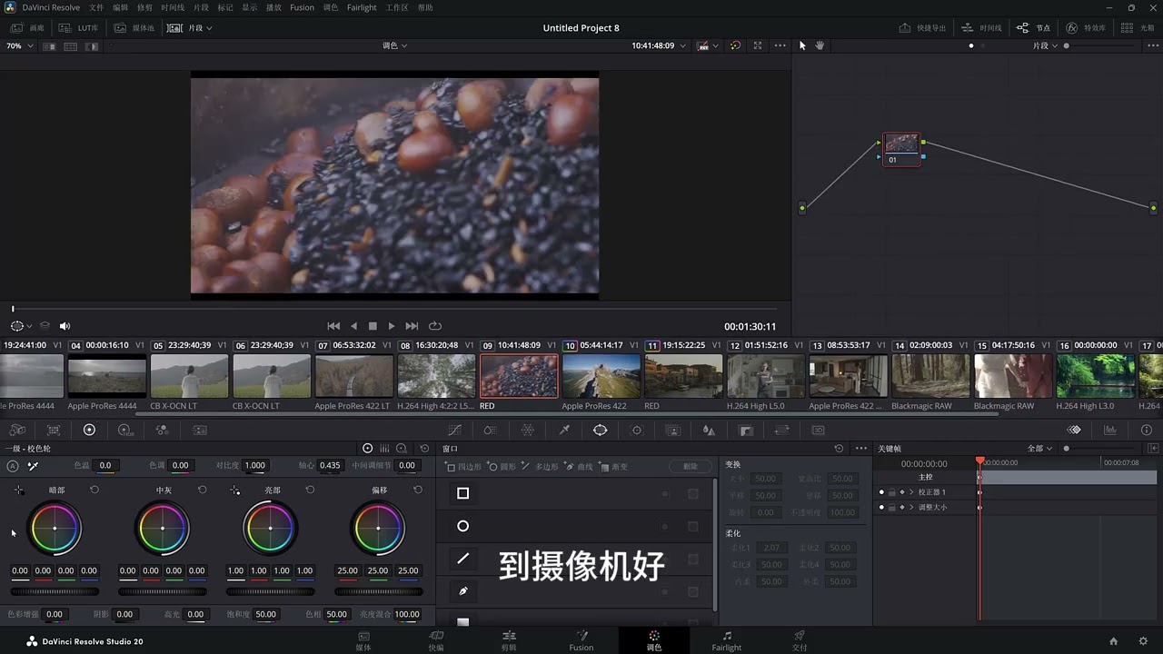 【达芬奇教程】camera raw和色卡的作用