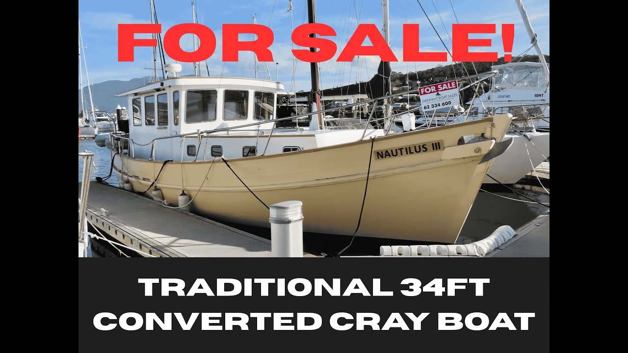 FOR SALE! 34ft Timber Converted Cray Boat 