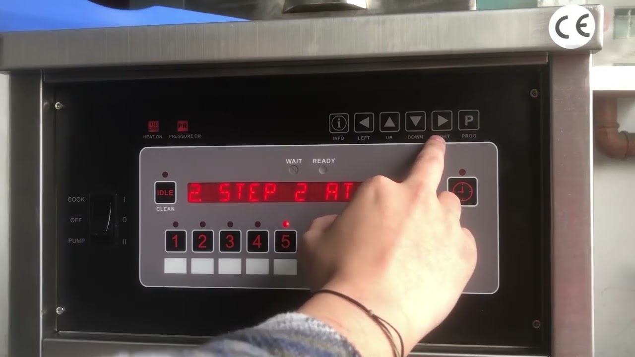 Pressure Fryer Programming Panel Setting  www.joy-equipment.com