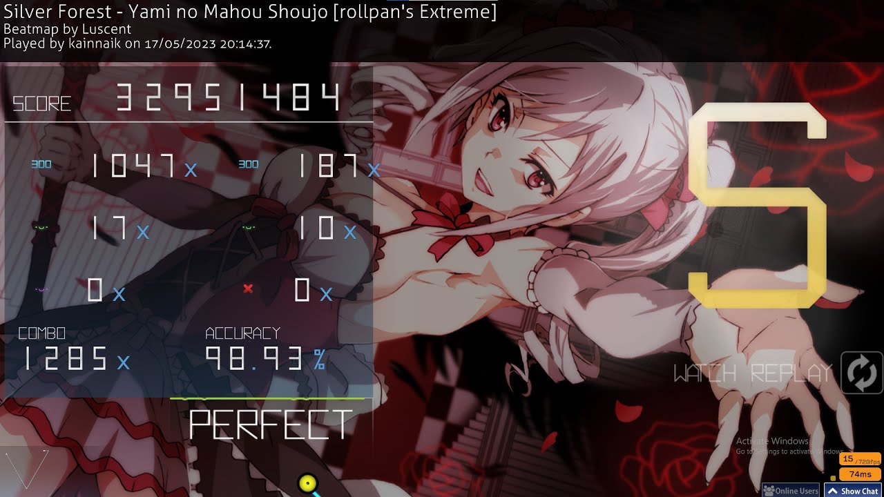 OSU! Yami no mahou shoujou FC Liveplay 449PP