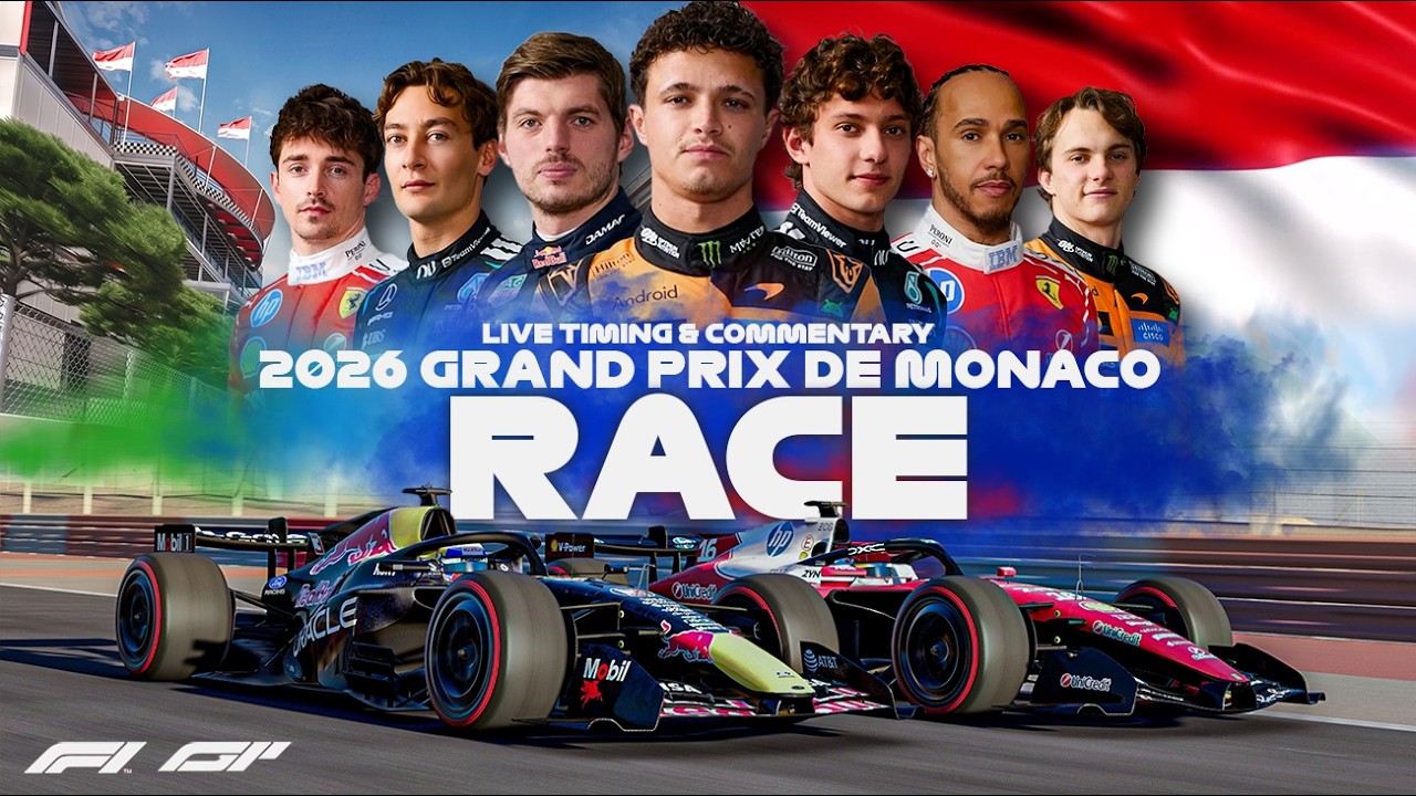 LIVE | F1 - 2026 Grand Prix De Monaco | Race | Timing & Commentary | Sim Footage