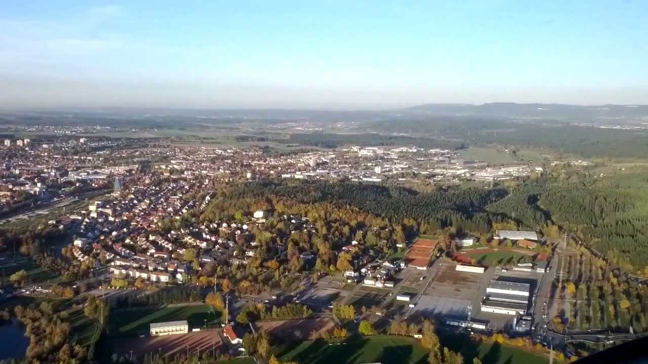 Schwenningen Landeanflug + butterweiche Landung