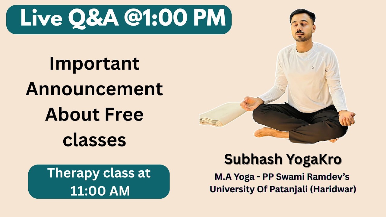 Live QNA - Free Classes ( Must Join ) - 1:00 PM