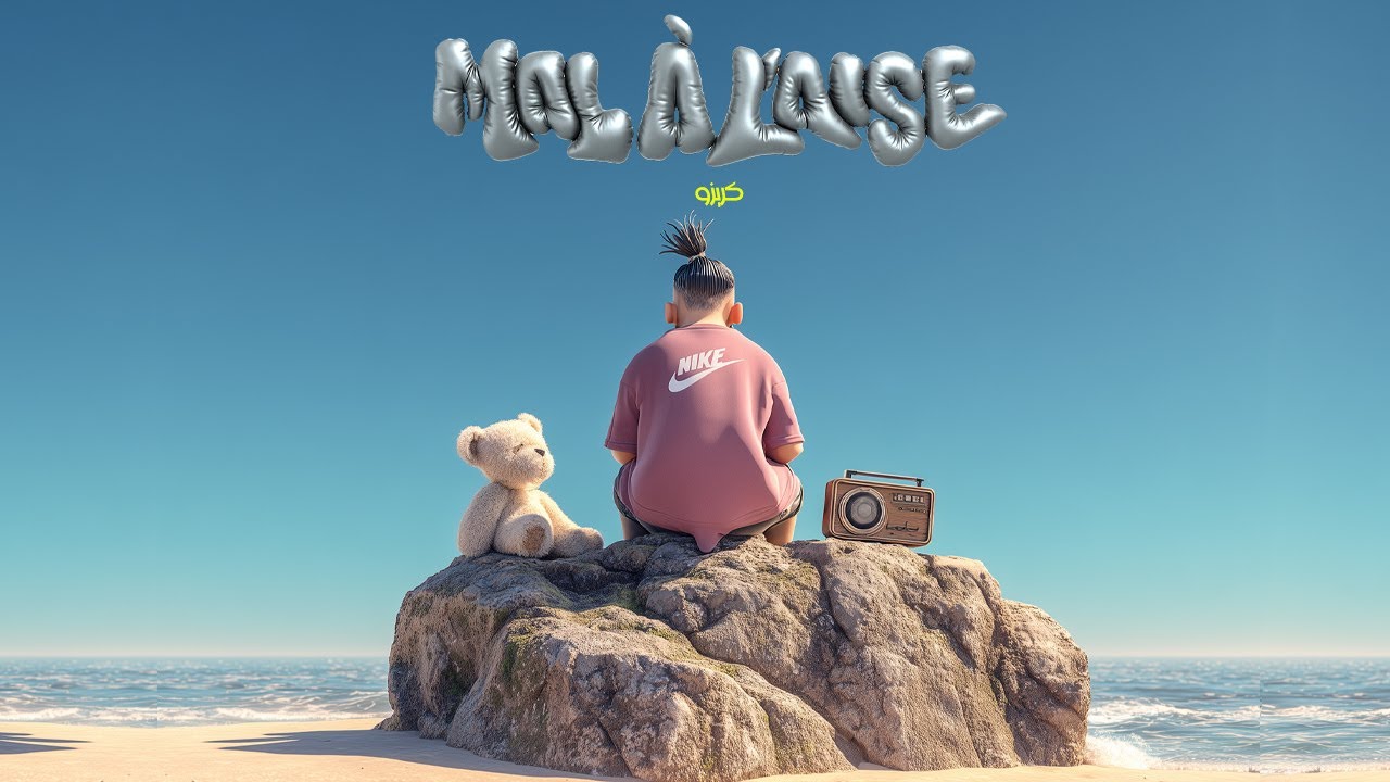 Grizoo - MAL A L'AISE ( Official Lyrics Animation )