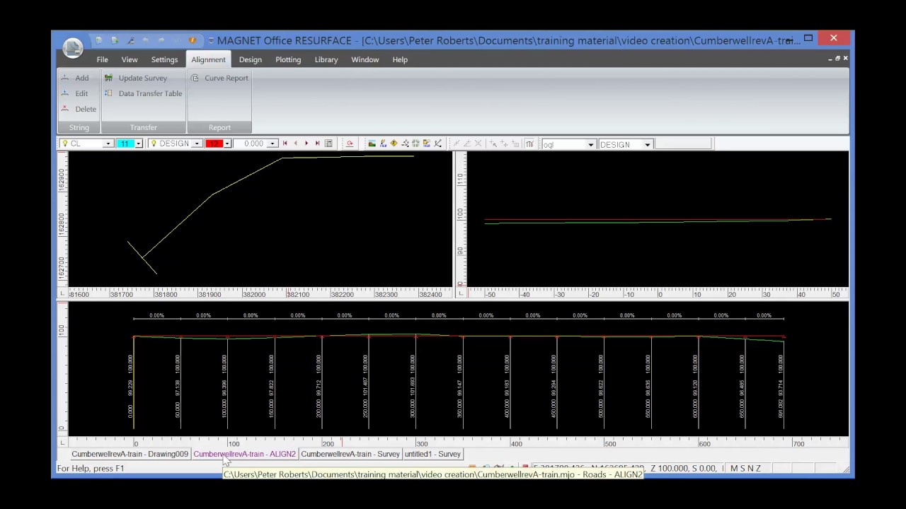 Cross Sections and subdrawings in TOPCON Collage Office