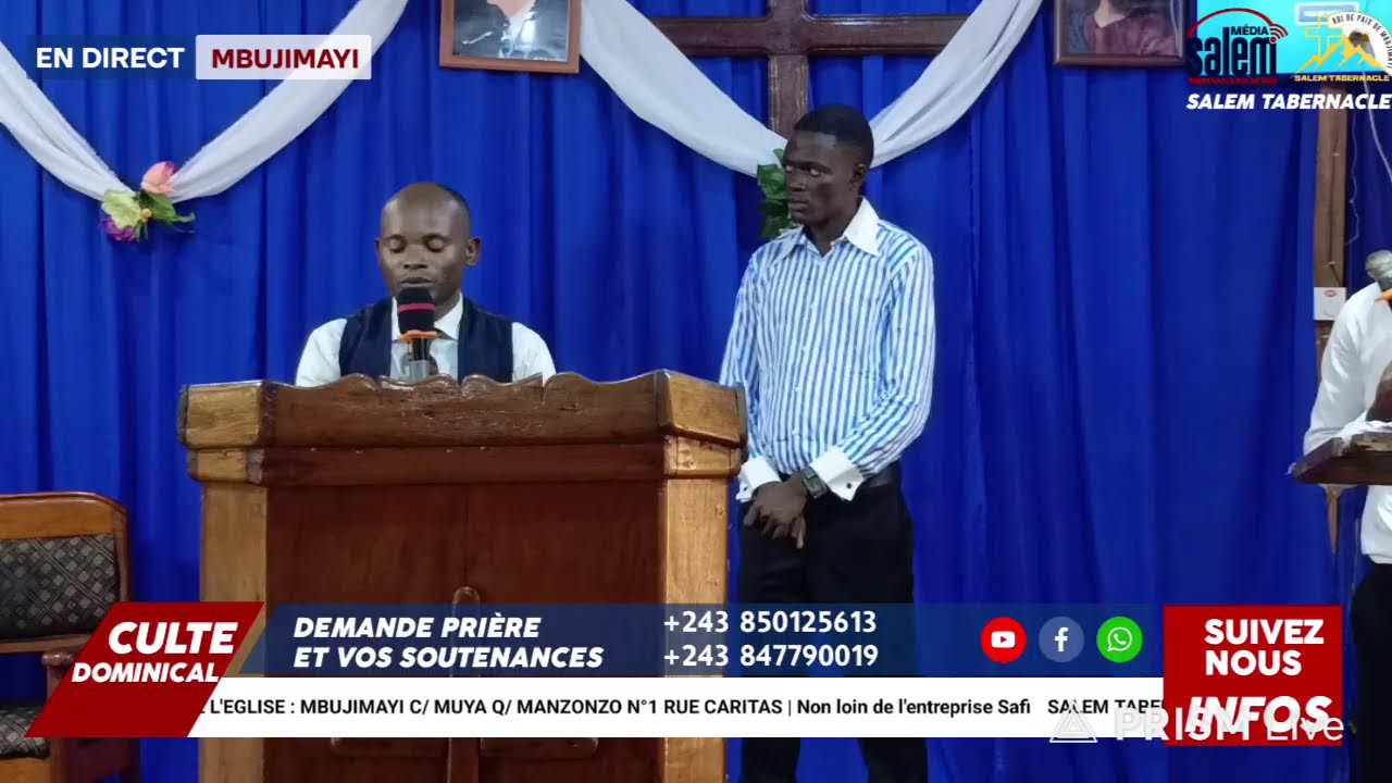EN DIRECT: SALEM TABERNACLE ROI DE PAIX | CULTE DOMINICAL  LE 18.01.2026