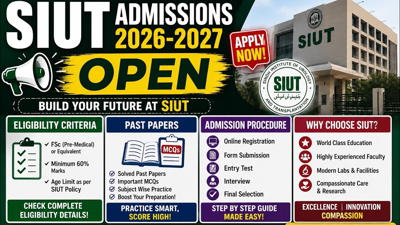 SIUT admissions 2026-2027 open | BSMT, BSN, NA technician courses 