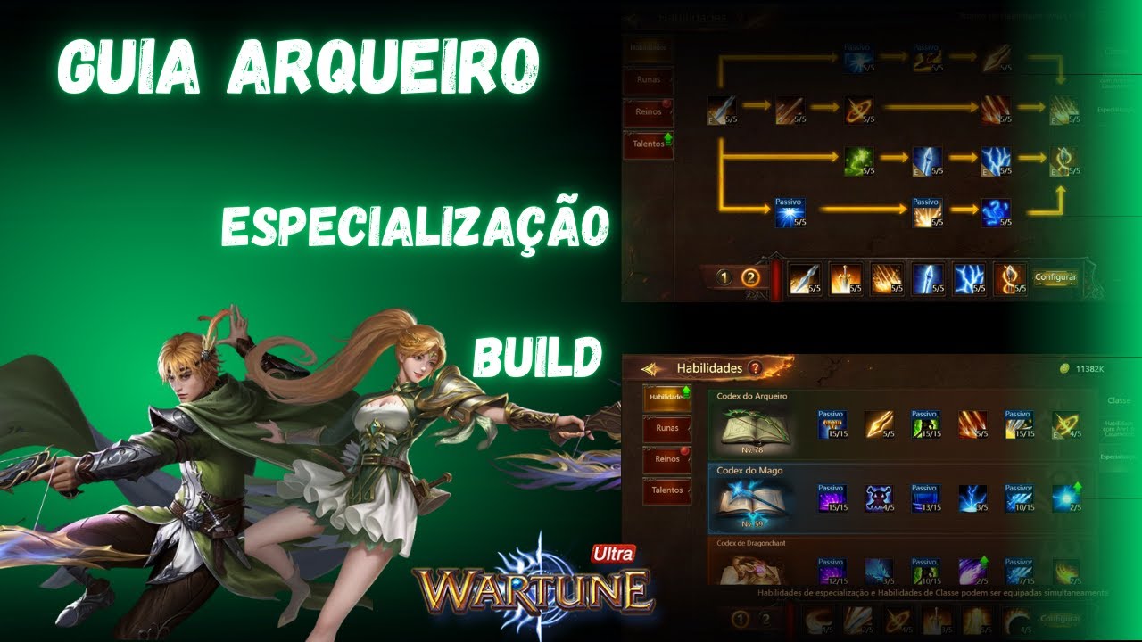 Novo Guia "Arqueiro" Builds e Especialização - Wartune Ultra