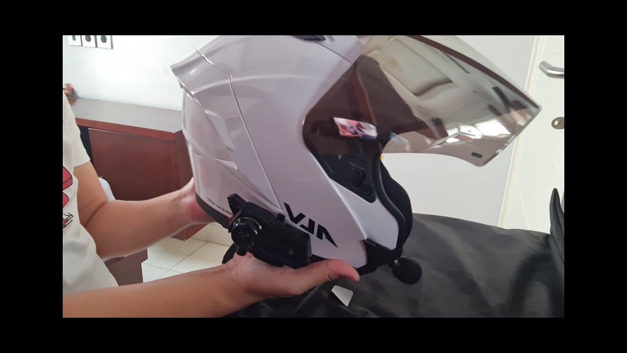#MotoVlog 18 - Pemasangan Intercom Gearelec X5 pada helm ALV Ultron White
