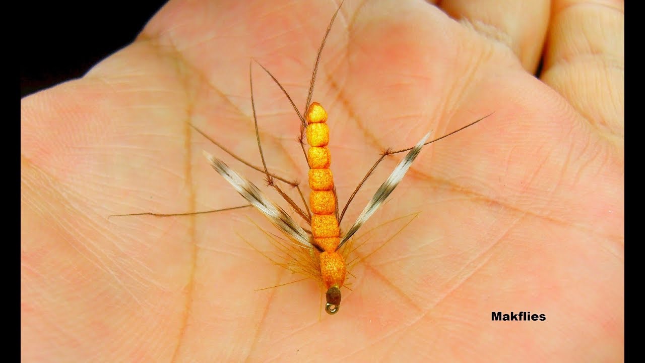 Fly Tying a Simple ( Threadless ) Segmented Body Daddy Long Leg by Mak
