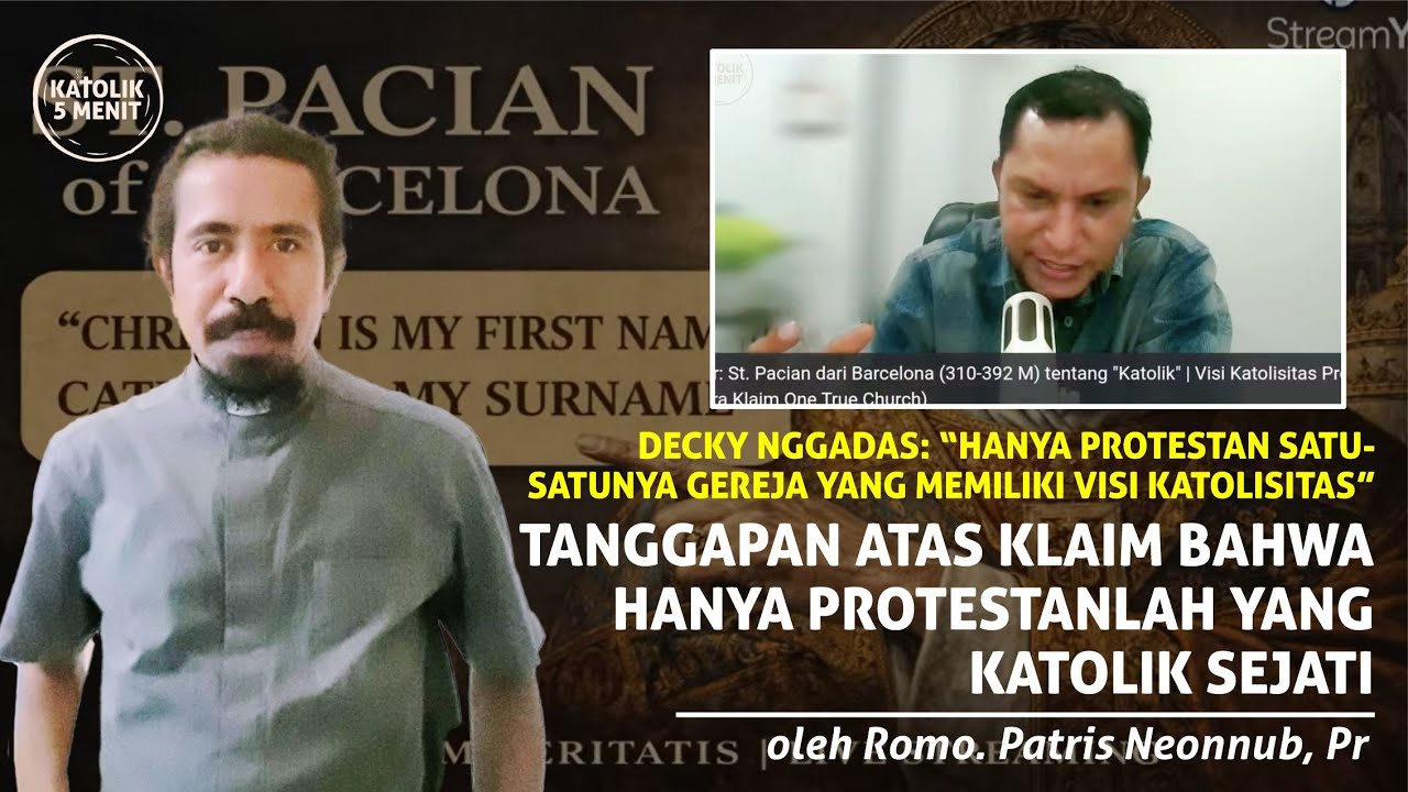 Protestan Katolik Sejati? Fakta Sejarah Dibuka Romo Patris Allegro