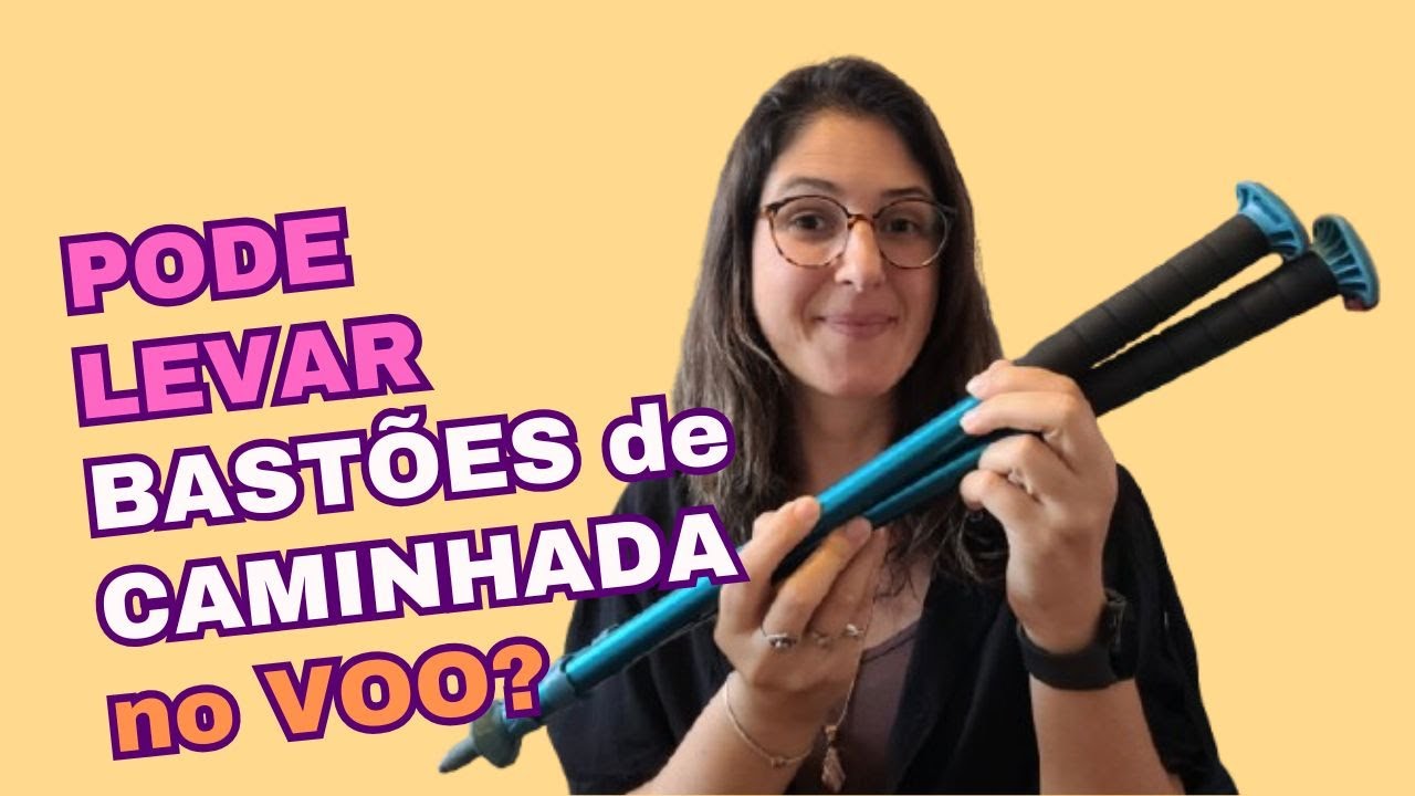 Pode LEVAR BASTÕES de CAMINHADA na CABINE do AVIÃO? Minha Experiência