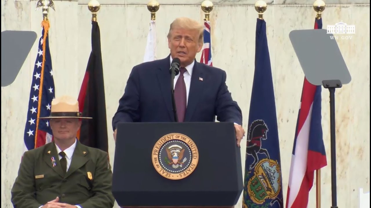 President Trump and The First Lady Participate in a Flight 93 National Memorial Observance