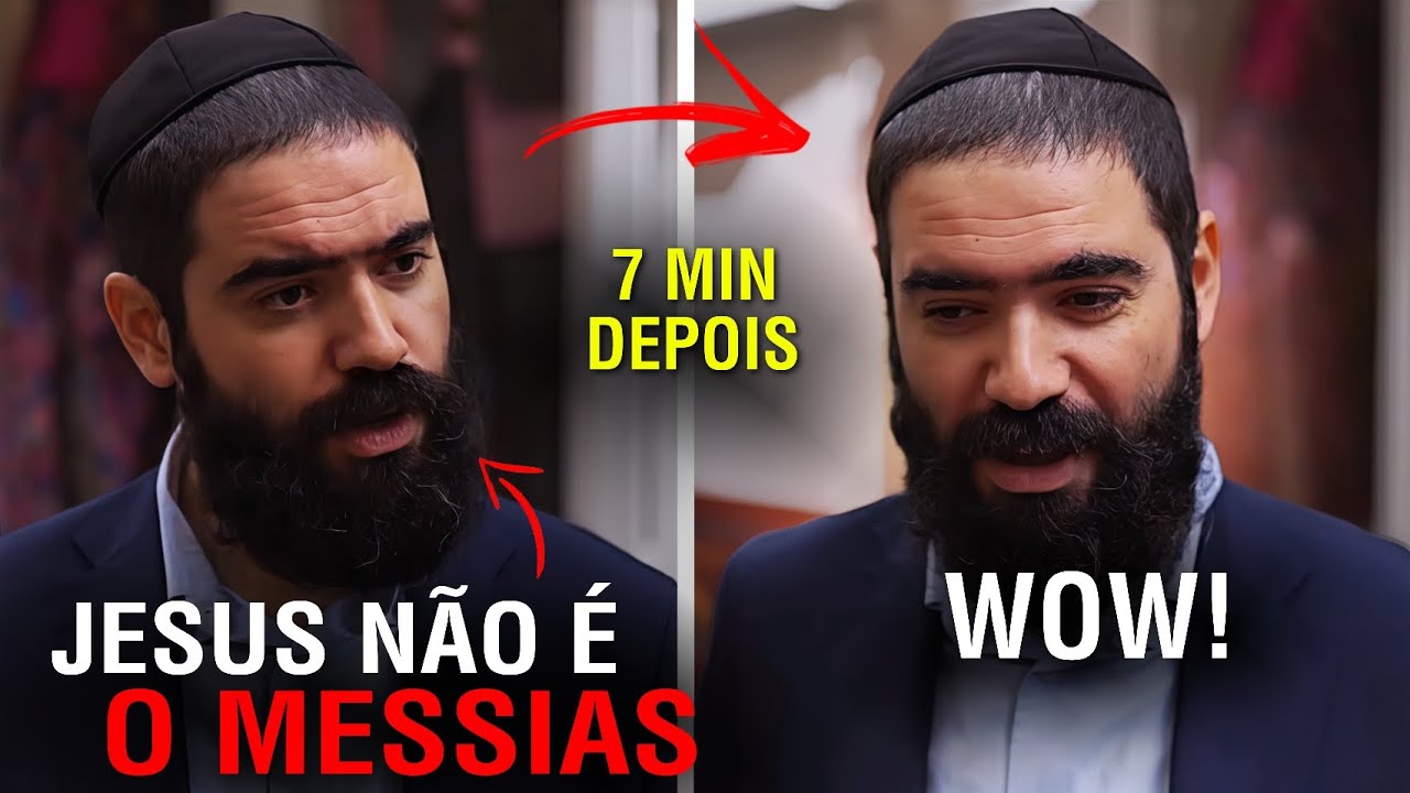 VEJA A REAÇÃO DE UM JUDEU ORTODOXO QUANDO CRISTÃO PROVA QUE JESUS É O MESSIAS (INÉDITO EM PT🇧🇷)