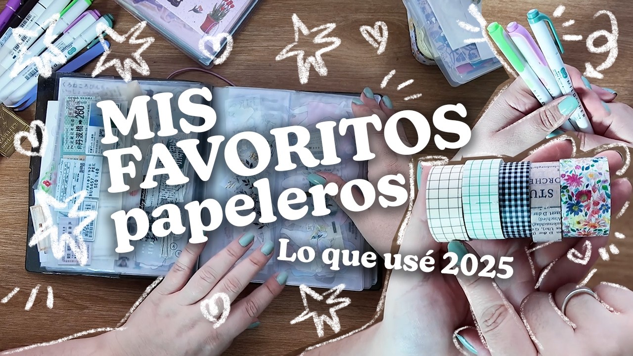 Mis favoritos papeleros para journaling y planners
