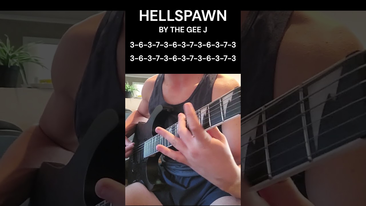 HELLSPAWN - THE GEE J (Cover/Tab) #music #cover #guitarcover