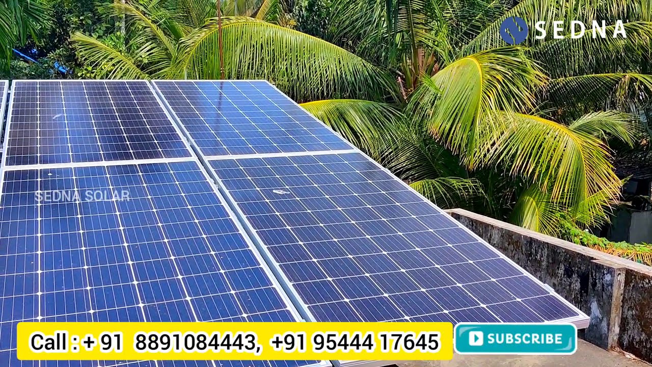 3Kwp Hybrid Installation at Kumbalangi | Hybrid Solar | Sedna Solar