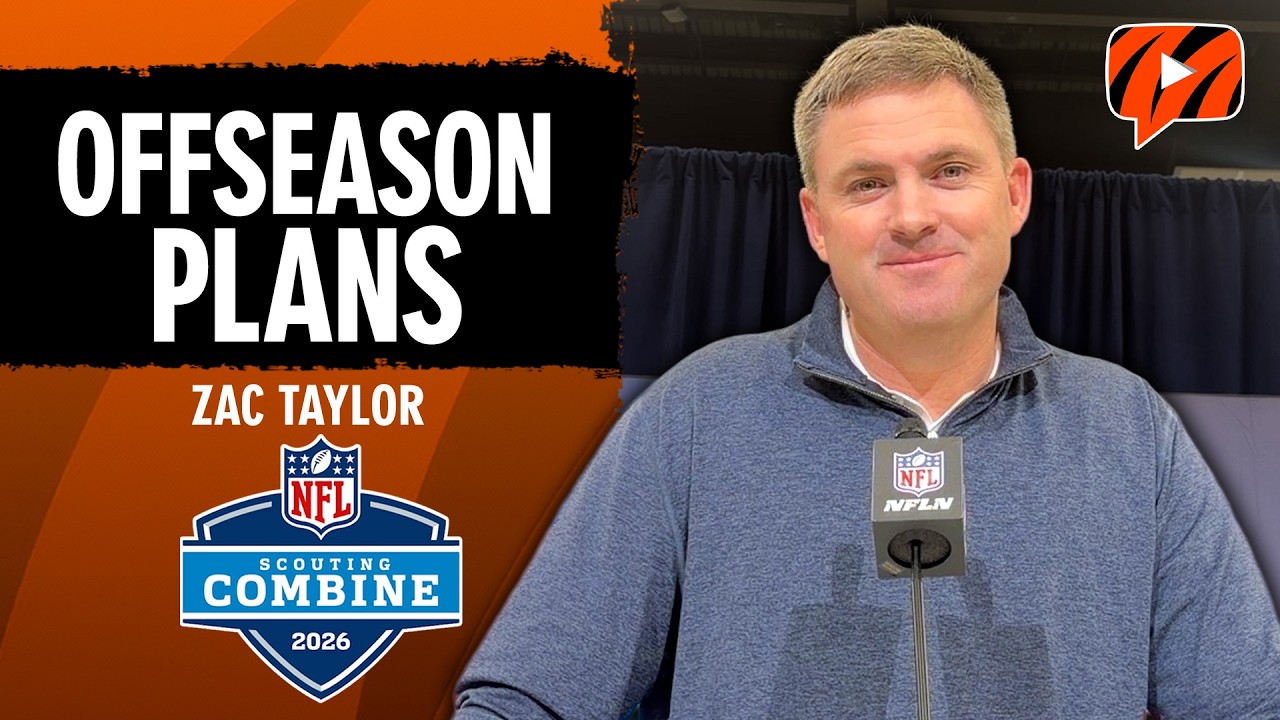 Zac Taylor on Bengals' Offseason Process, Dan Pitcher's Return and More | NFL Combine 2026