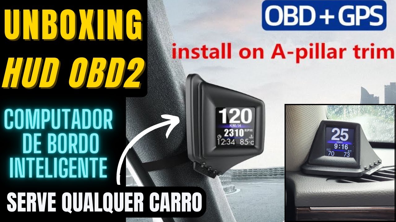 Unboxing Computador de bordo HUD OBD 2 A401 Primeiras impressões Azera