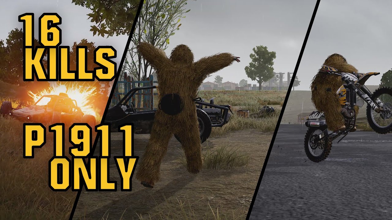 Just a P1911? (Only Drive-by Kills) - PUBG Solo Challenge Game