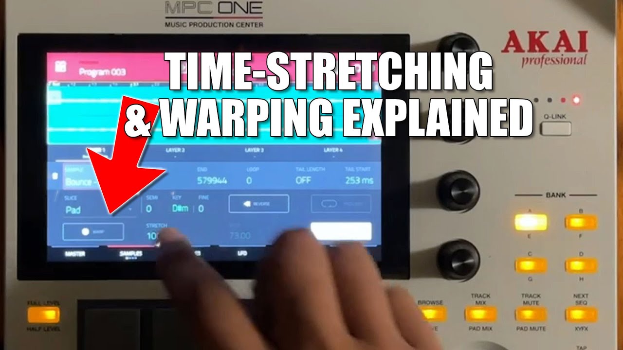 AKAI MPC - Time Stretching & Warp Sampling Quickly Explained (Live ii, X, ONE)
