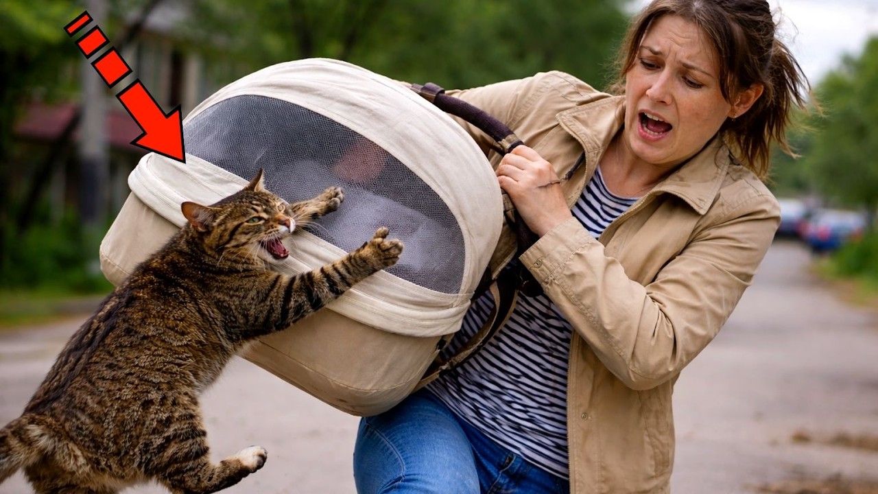 Кошка накинулась на переноску! Мать закричала в ужасе, но оказалось кошка спасла ребёнка!
