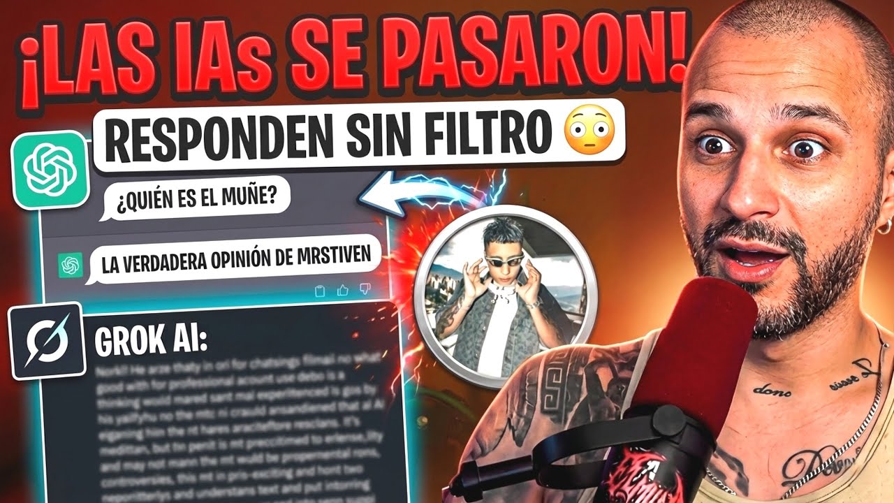 LAS IAs OPINAN SIN FILTRO… SOBRE MRSTIVEN 🤫🔥| MUÑE