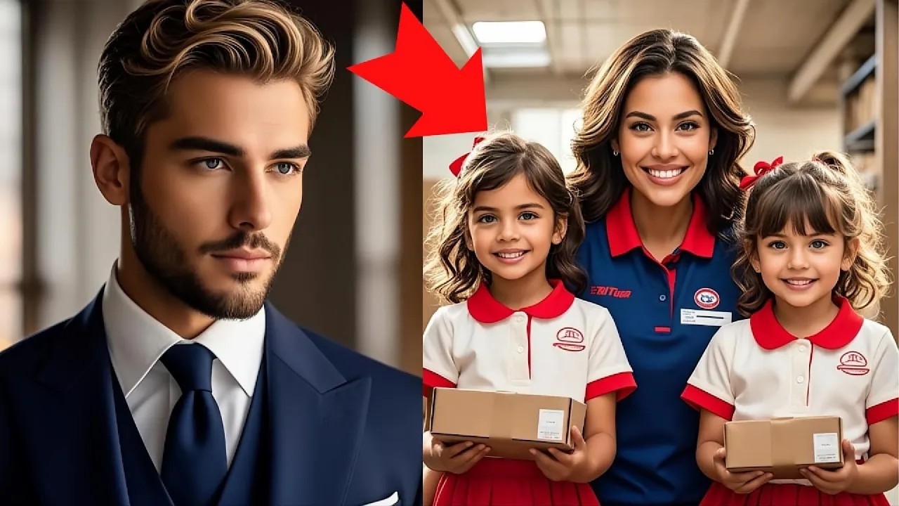 O CEO MILIONÁRIO VEIO BUSCAR UM PACOTE E VIU SUA EX COM MENINAS QUE PARECIAM IGUAIS A ELE..