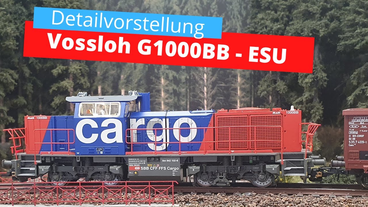 Test ESU Diesel Vossloh G1000 SBB CFF Cargo ESU 31305