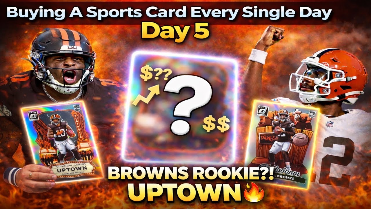 Buying A Sports Card Every Single Day— Day 5| Browns Rookie Uptown?!