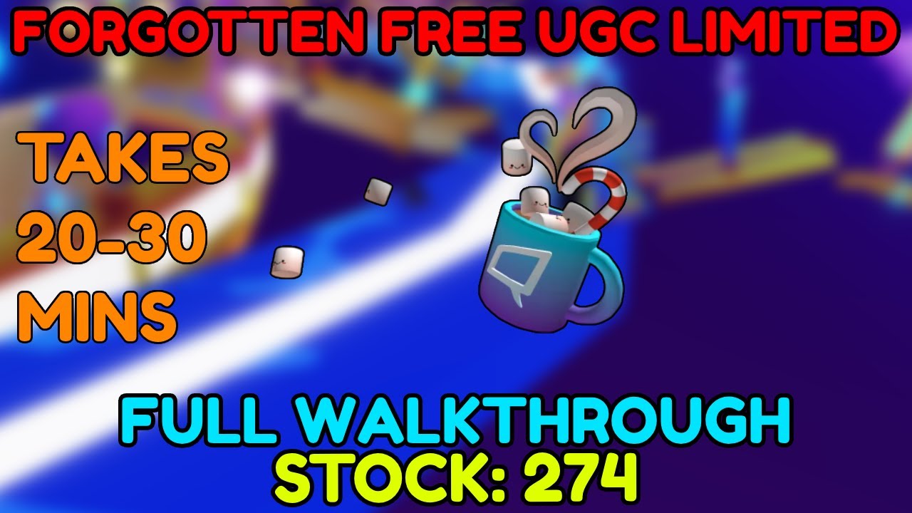 [FORGOTTEN FREE UGC LIMITED] HOW TO GET Chocolat Chaud Ciné-Cadeau IN La Station SQUAT ROBLOX