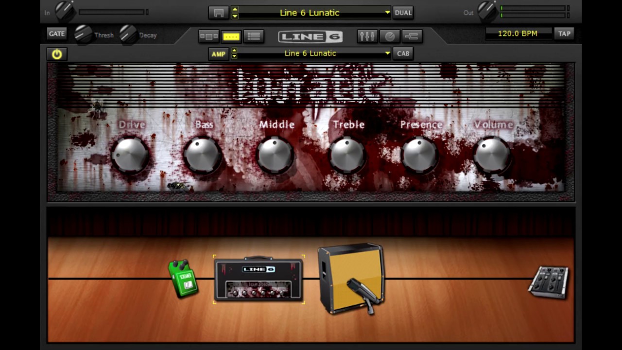 POD FARM 2 FROM LINE 6 - AMPLIFIERS METAL RIFF TEST