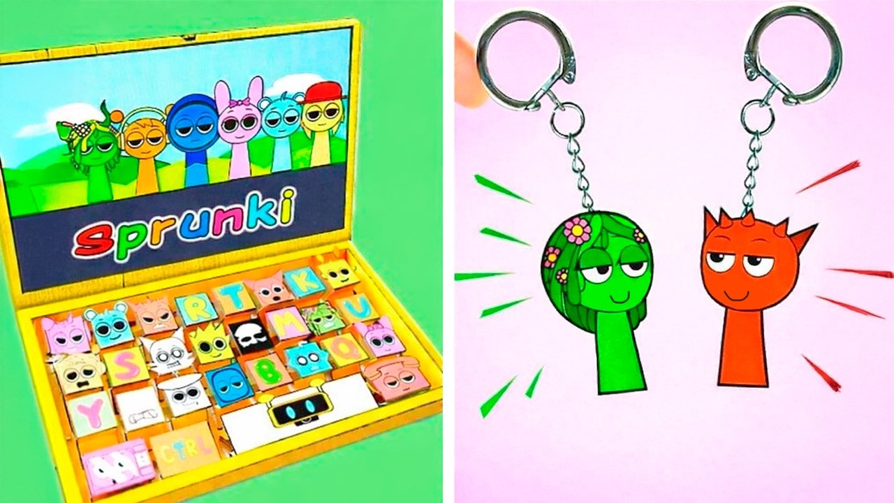 Who’s the Perfect Match? 💌🧲 | Sprunki Couple Blind Box + DIY Magnet Keychains