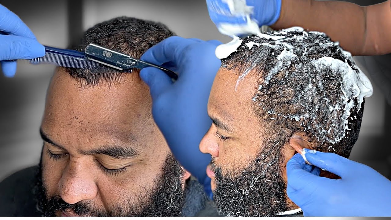 Relaxing ASMR  HAIRCUT | DIFFICULT RAZOR EDGE UP 😳 | GAMECHANGER
