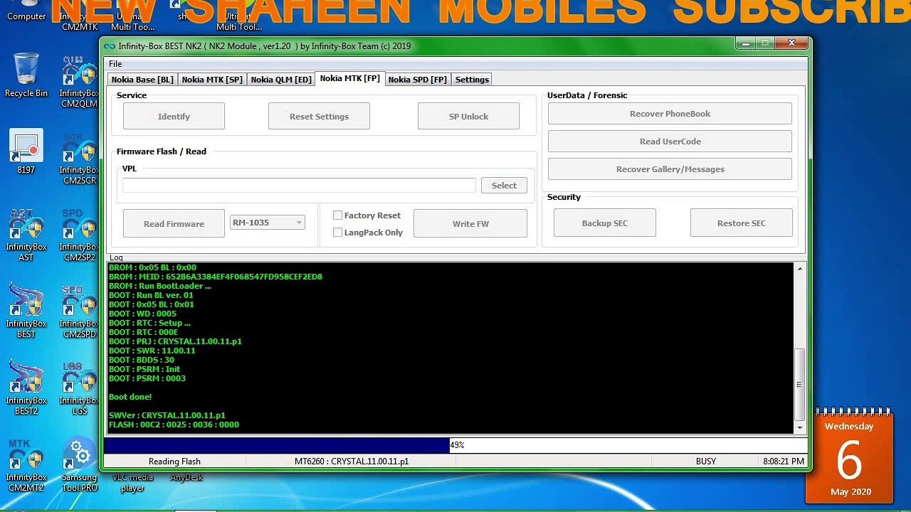 nokia 130 rm 1035 security code unlock with InfinityBox BEST2 v1 20