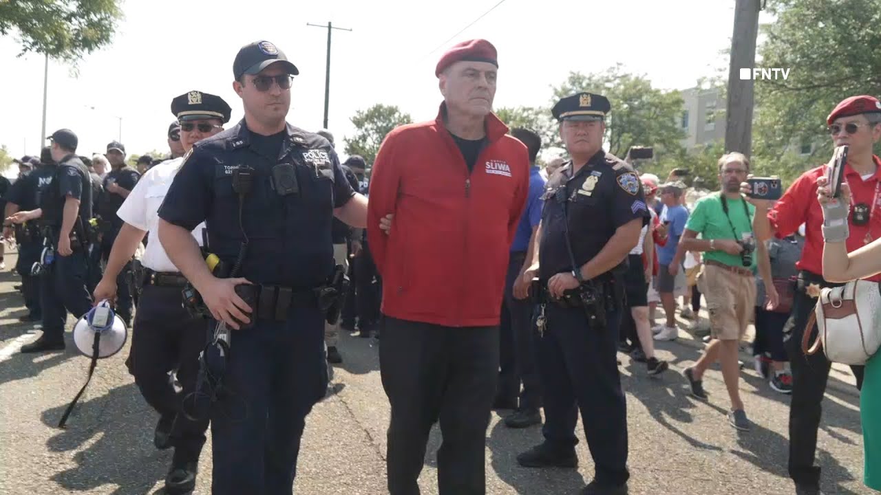 Curtis Sliwa ARRESTED, Again, during Staten Island protest Against Migrant Housing