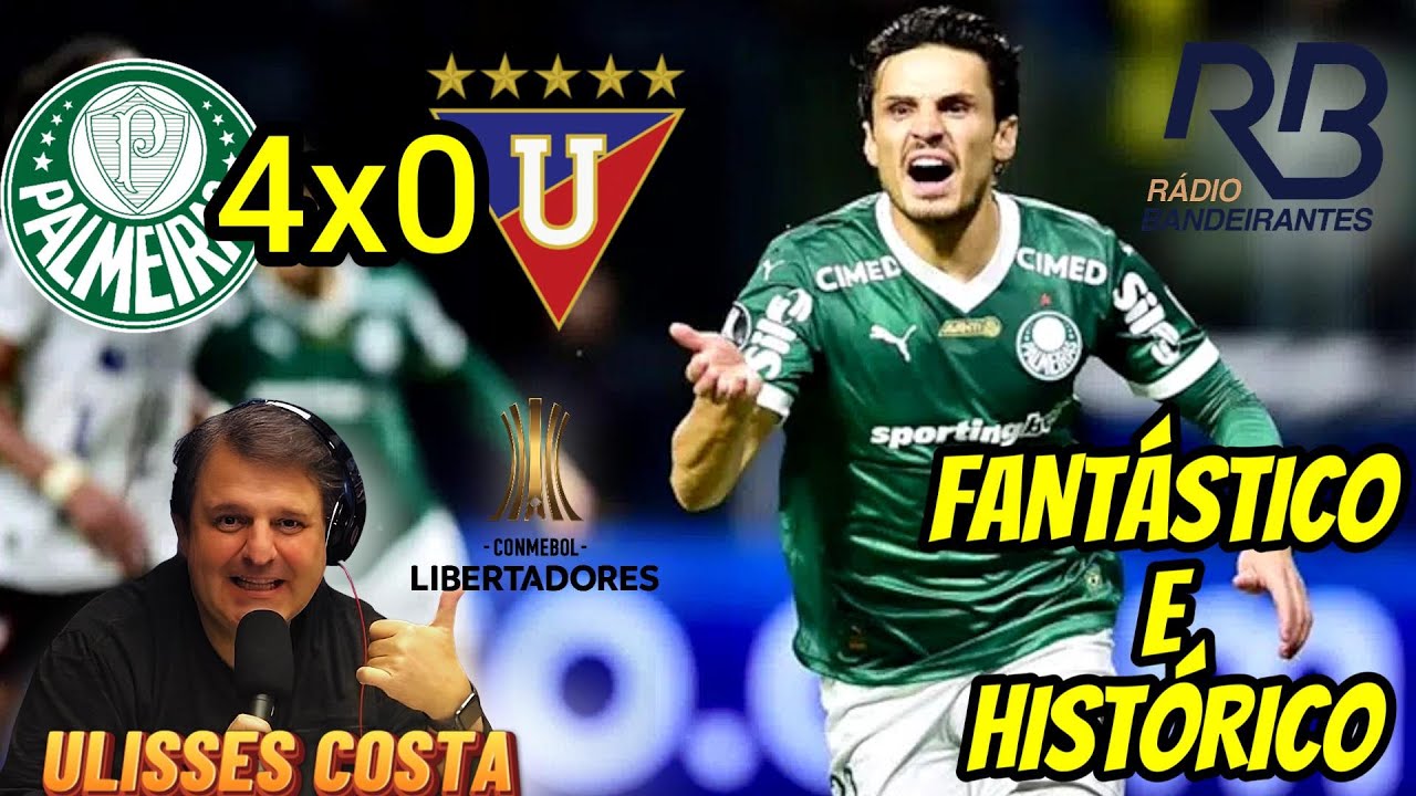 Palmeiras 4 x 0 LDU Narra&ccedil;&atilde;o ULISSES COSTA Libertadores 2025
