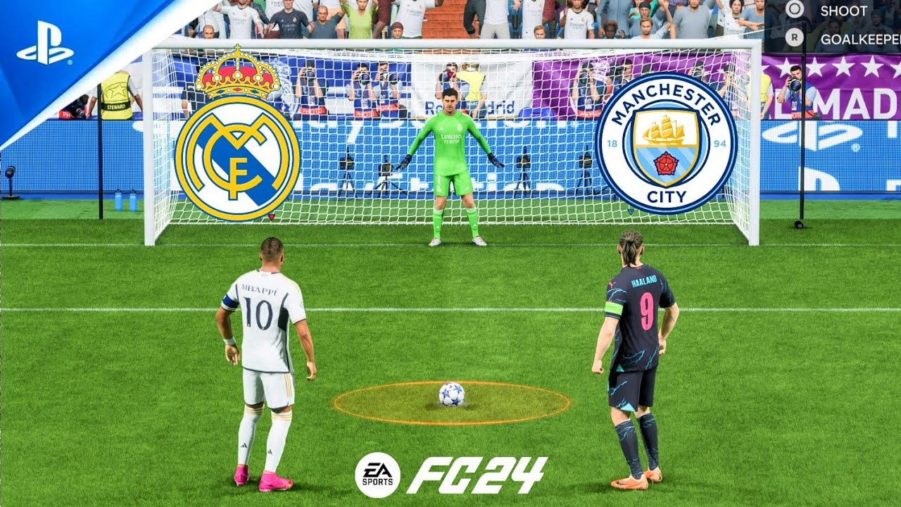 FC 24 | Mbappe vs Haaland | Real Madrid vs Manchester City | UCL FINAL | Penalty Shootout - PS5