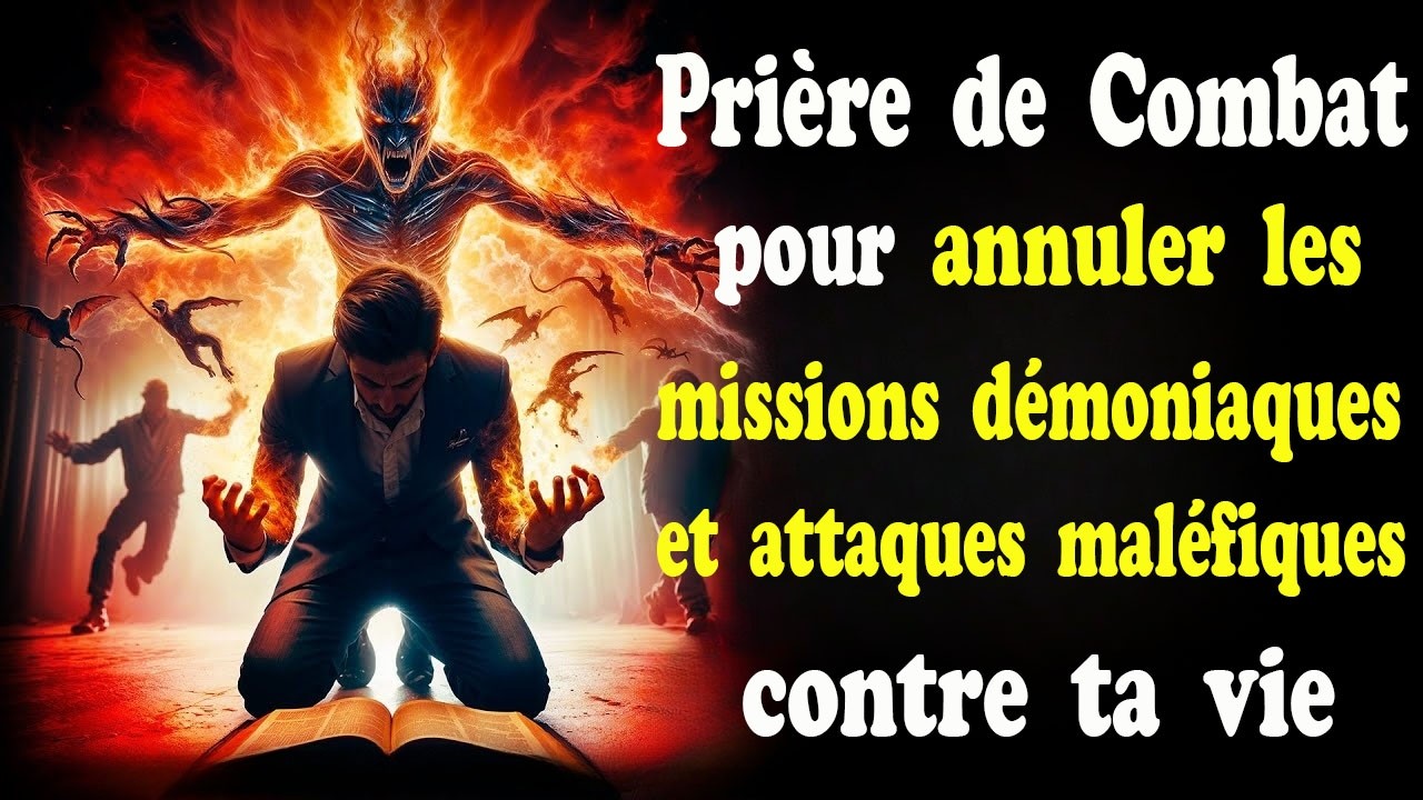 PRIÈRE PUISSANTE POUR ARRÊTER LES MISSIONS DÉMONIAQUES CONTRE TA VIE AVEC LE SANG DE JÉSUS