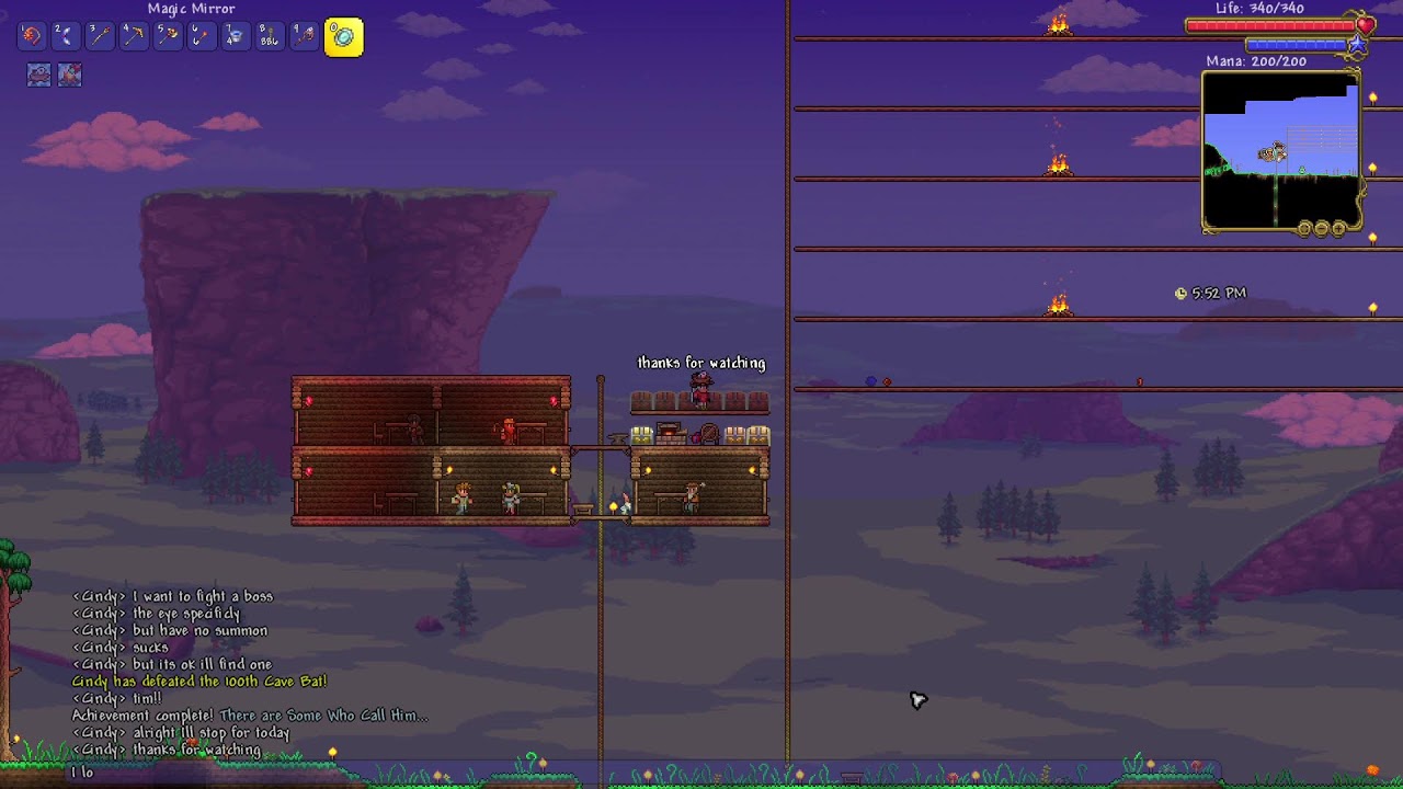 Playing some Terraria again again again!! :3