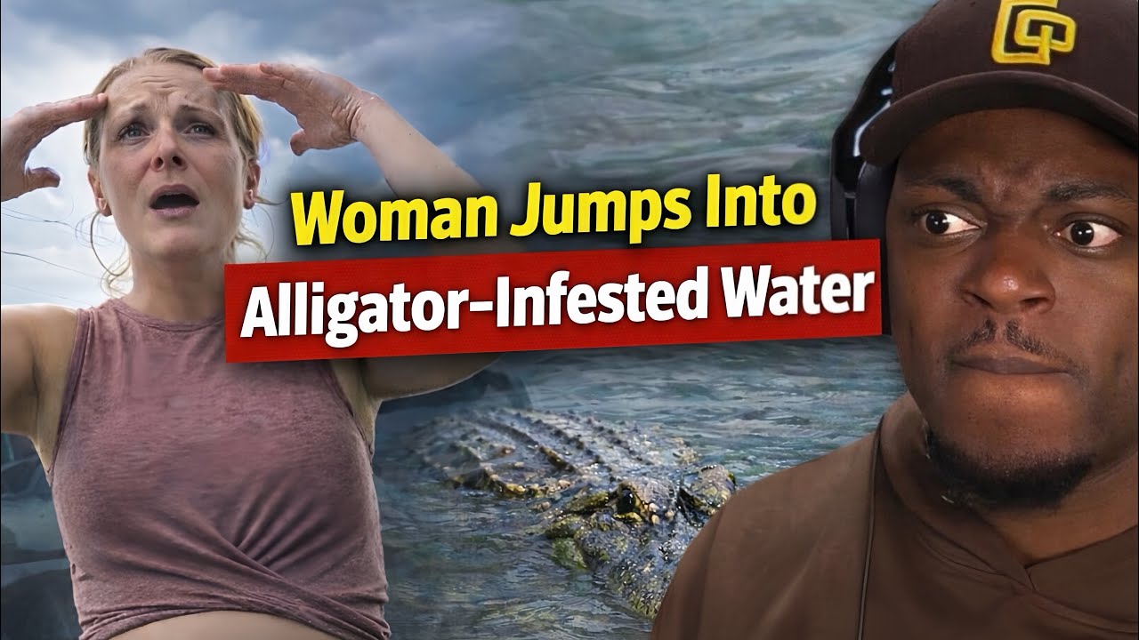 Tray Reacts To Woman Jumps Into Alligator-Infested Canal To Escape Police Over Shoplifting