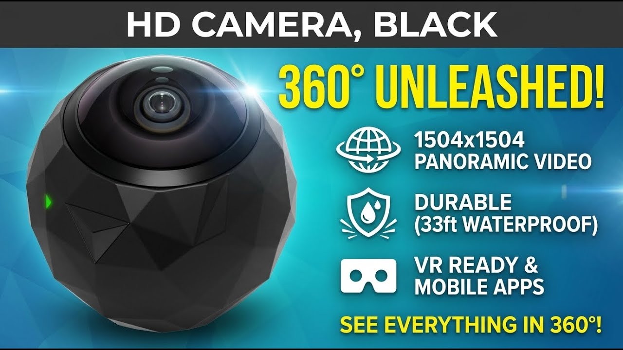 360fly Black Panoramic 360 Degree HD Video Camera Full Review & Details | Review in Hindi | Features