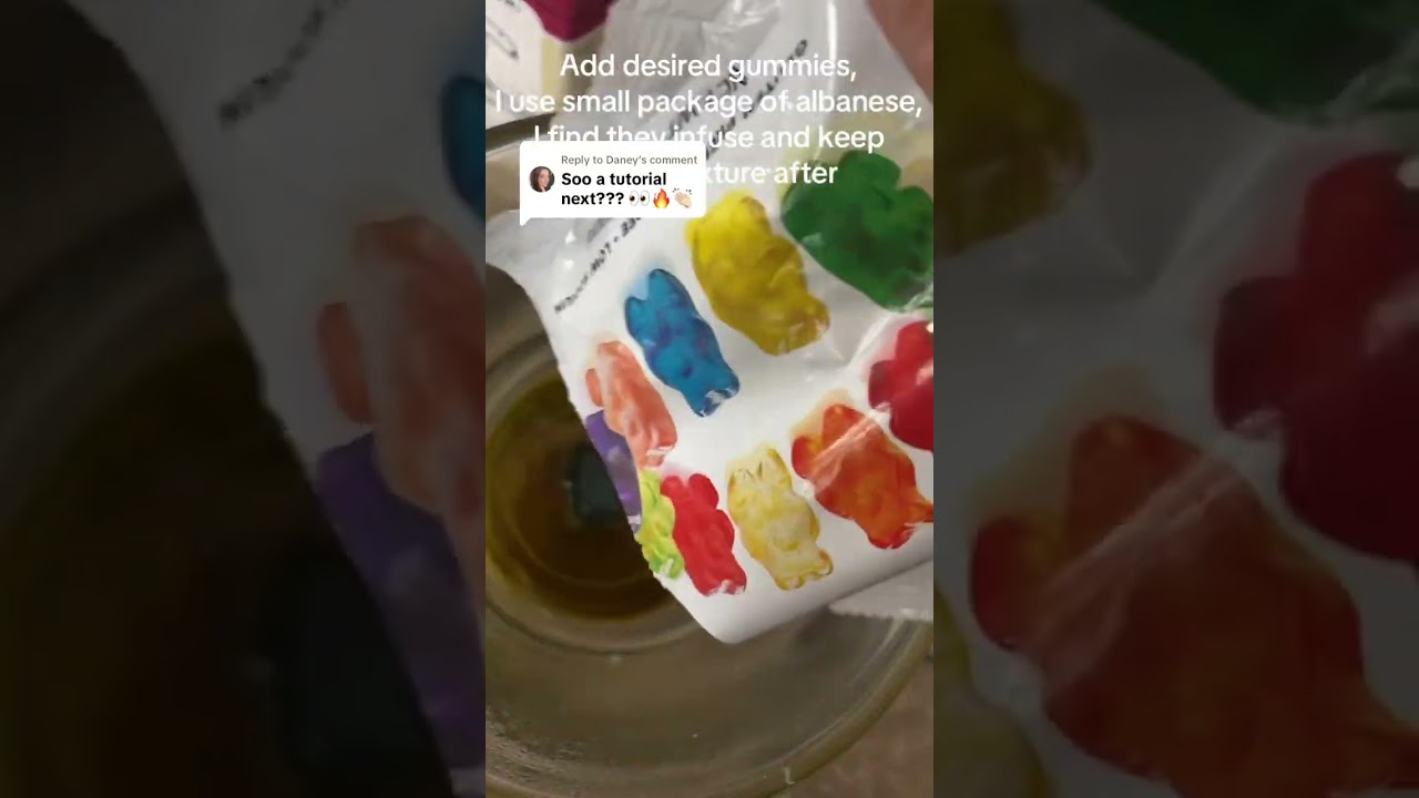 Cannabis infused gummies the lazy way. #gardenmom #plantmedicine #infusedgummies #cannabiscommunity